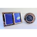 Pair Silver Plated Photo Frames