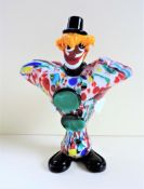 Rare Vintage Murano Glass Clown Vase