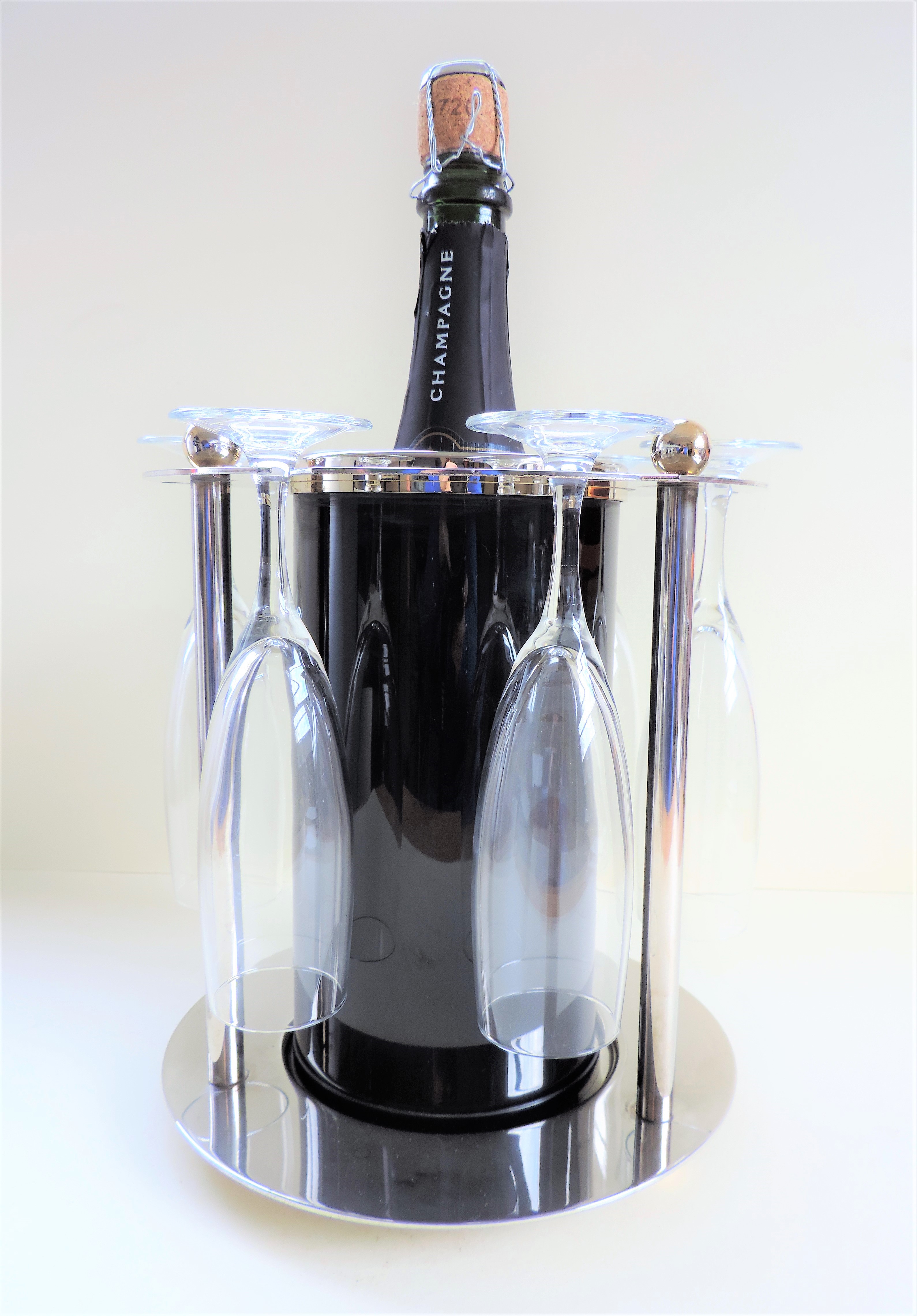 Novelty French Modernist Champagne Cooler, circa 1970's