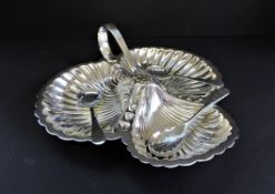 Antique Art Nouveau Silver Plated Hors D'oeuvre/Condiments Tray