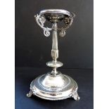 Antique Silver Plated Candle Holder