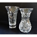 Pair of Cut Crystal Vases