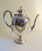 Antique Silver Plated Coffee Pot