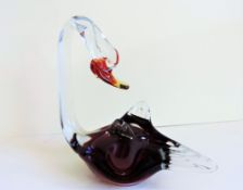 Vintage Murano Glass Swan