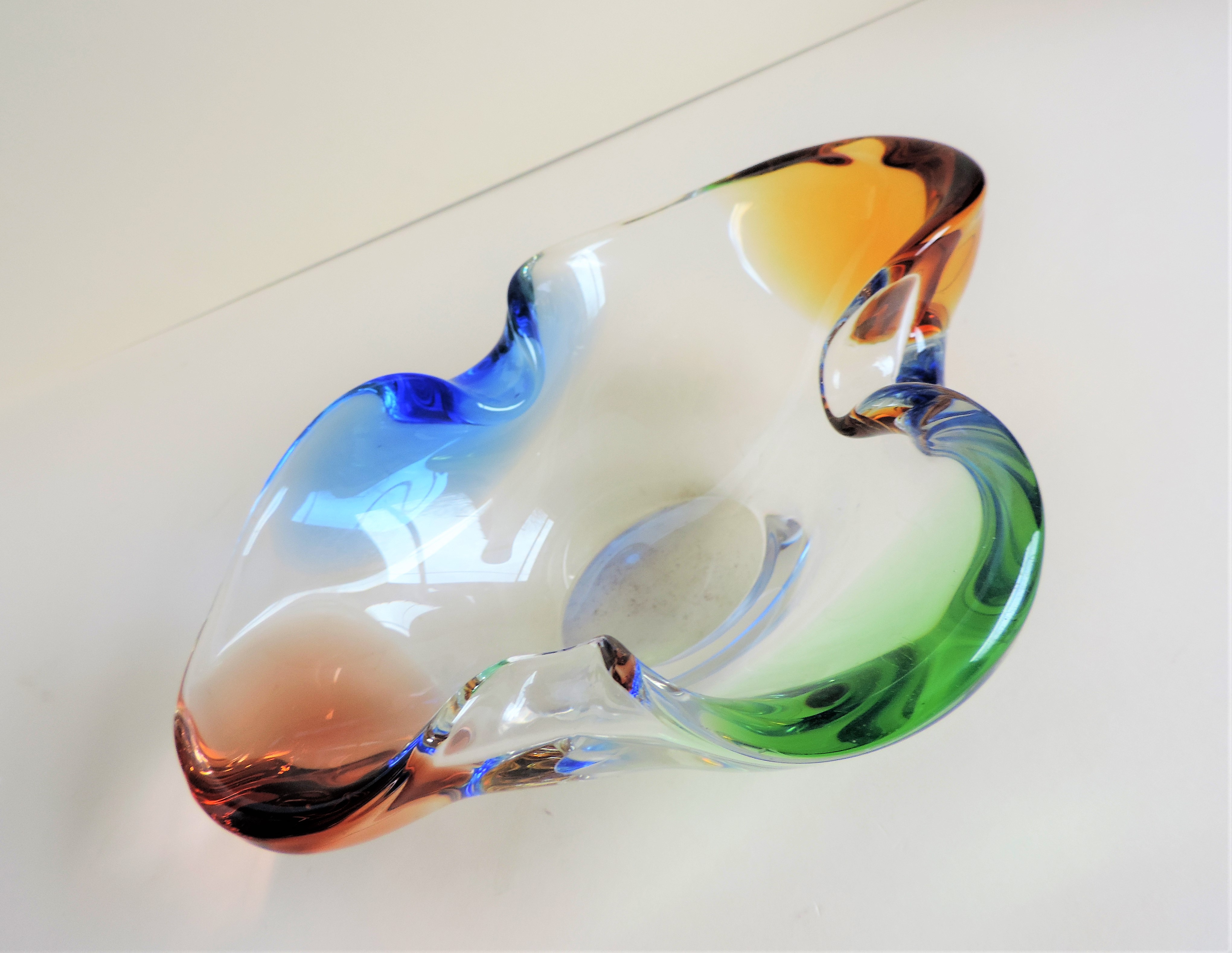 Frantisek Zemek Glass Bowl Mstisov Glassworks c.1960's - Image 4 of 5