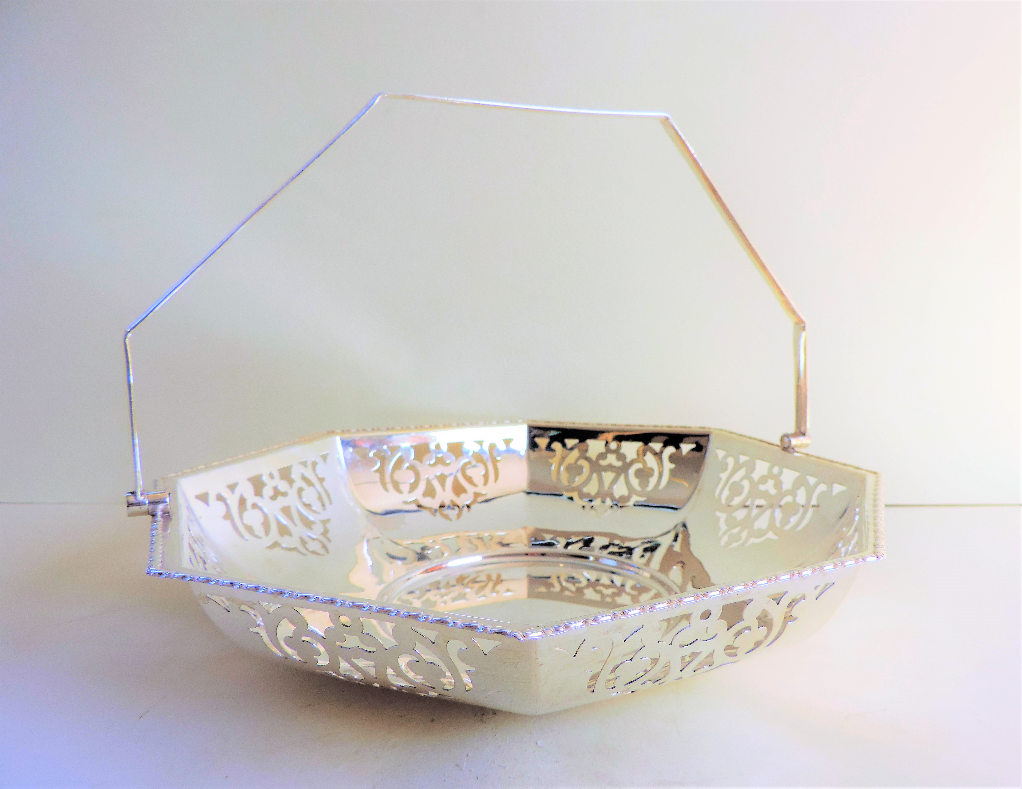 Vintage Art Deco Silver Plated Cake/Bread Basket