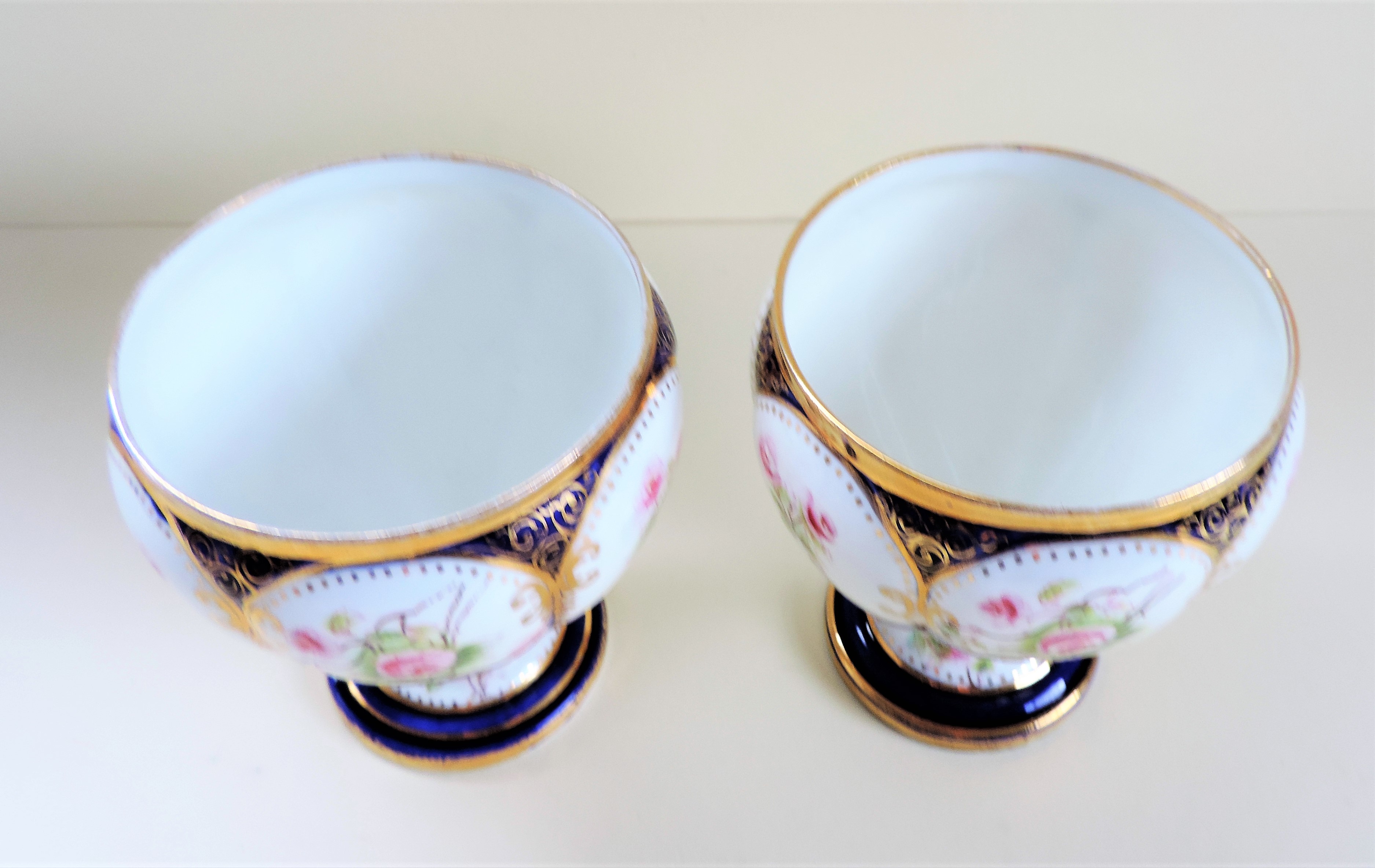 Vintage Art Deco Hand Painted Minton Squat Vases - Image 5 of 9