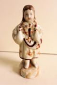 Antique Staffordshire Pottery Miniature Figurine circa 1850's