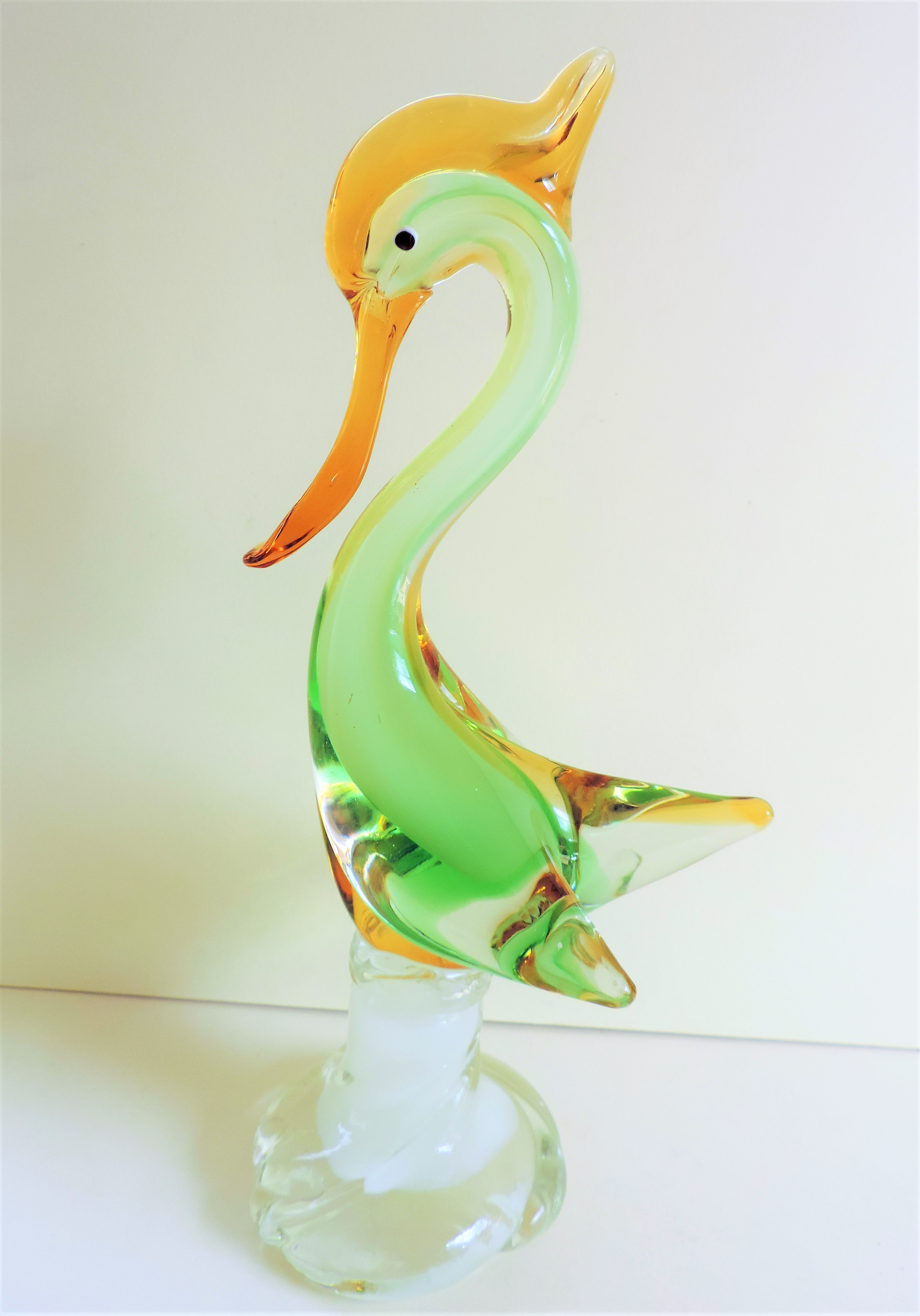 Large Vintage Murano Glass Bird Sculture 34cm Tall - Image 3 of 5