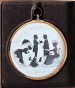 Peter Bates Miniature Silhoutte 'Conversations'