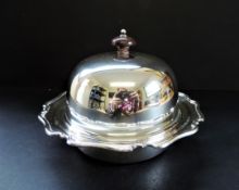 Antique Art Nouveau Silver Plated Muffin Dish/Warmer