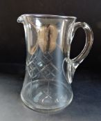 Antique Edwardian Glass Ale Jug/Pitcher