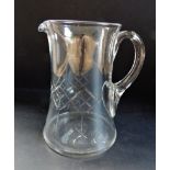 Antique Edwardian Glass Ale Jug/Pitcher