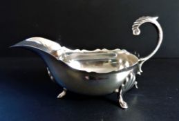 Antique Art Nouveau Silver Plate Gravy/Sauce Boat