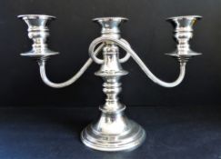 Vintage Silver Plated 3 Branch Candelabra