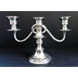 Vintage Silver Plated 3 Branch Candelabra