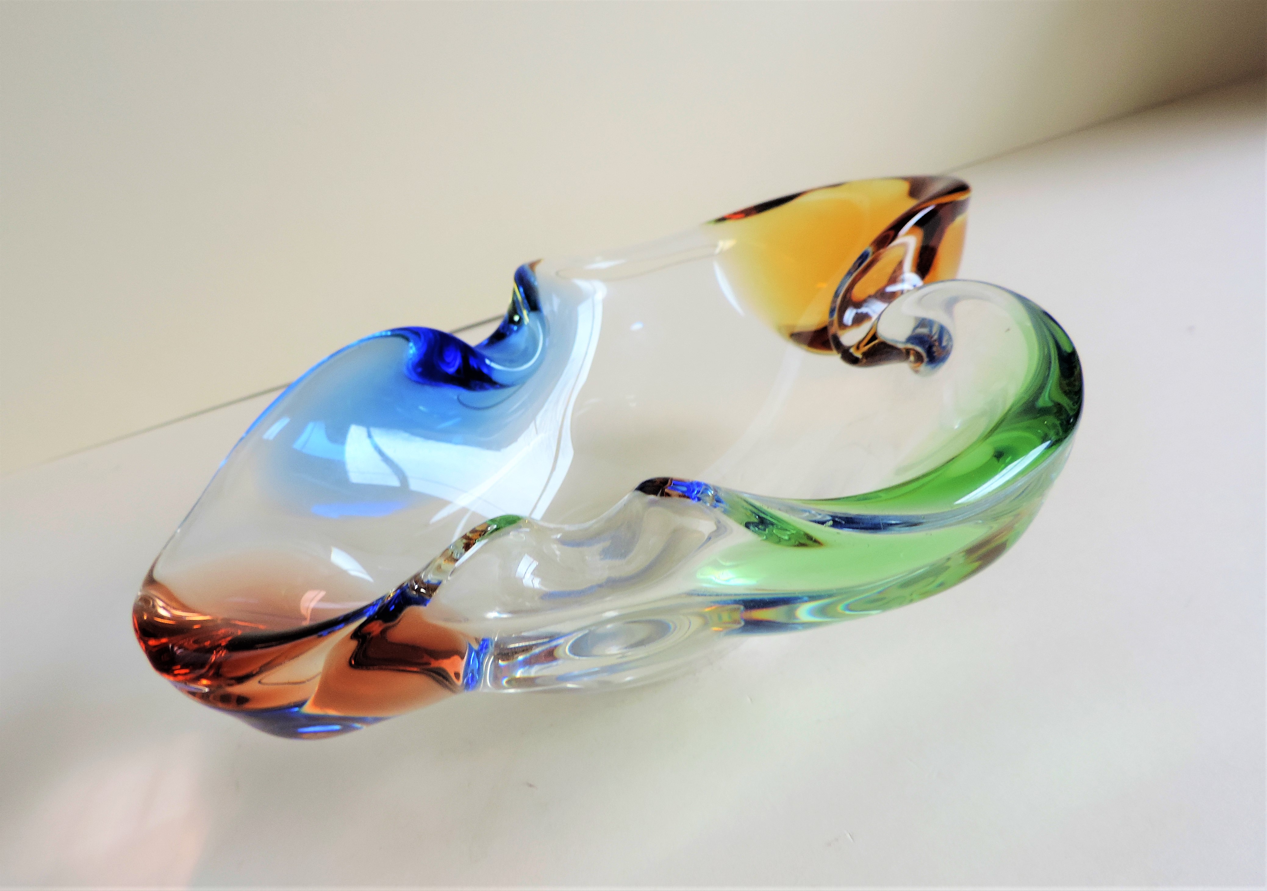 Frantisek Zemek Glass Bowl Mstisov Glassworks c.1960's - Image 5 of 5