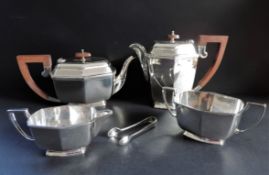 Art Deco Silver Plated Tea & Coffee Set from the 1930s