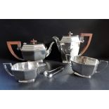 Art Deco Silver Plated Tea & Coffee Set from the 1930s