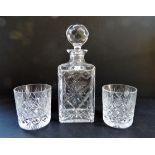 Crystal Whisky/Spirit Decanter Drinks Set