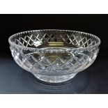 Vintage 1930's Signed Stuart Crystal Crystal Bowl 20cm wide