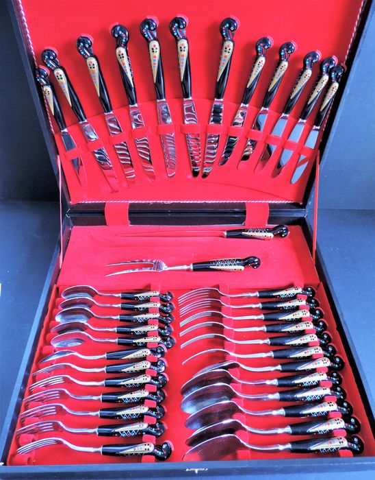 Rare 38 Piece Haddad Jezzin Phoenix Firebird Cutlery Service