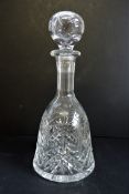 Signed Thomas Webb Crystal Decanter