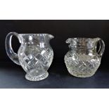 Pair of Vintage Crystal Drinks Pitchers/Jugs Sangria, Pimms etc