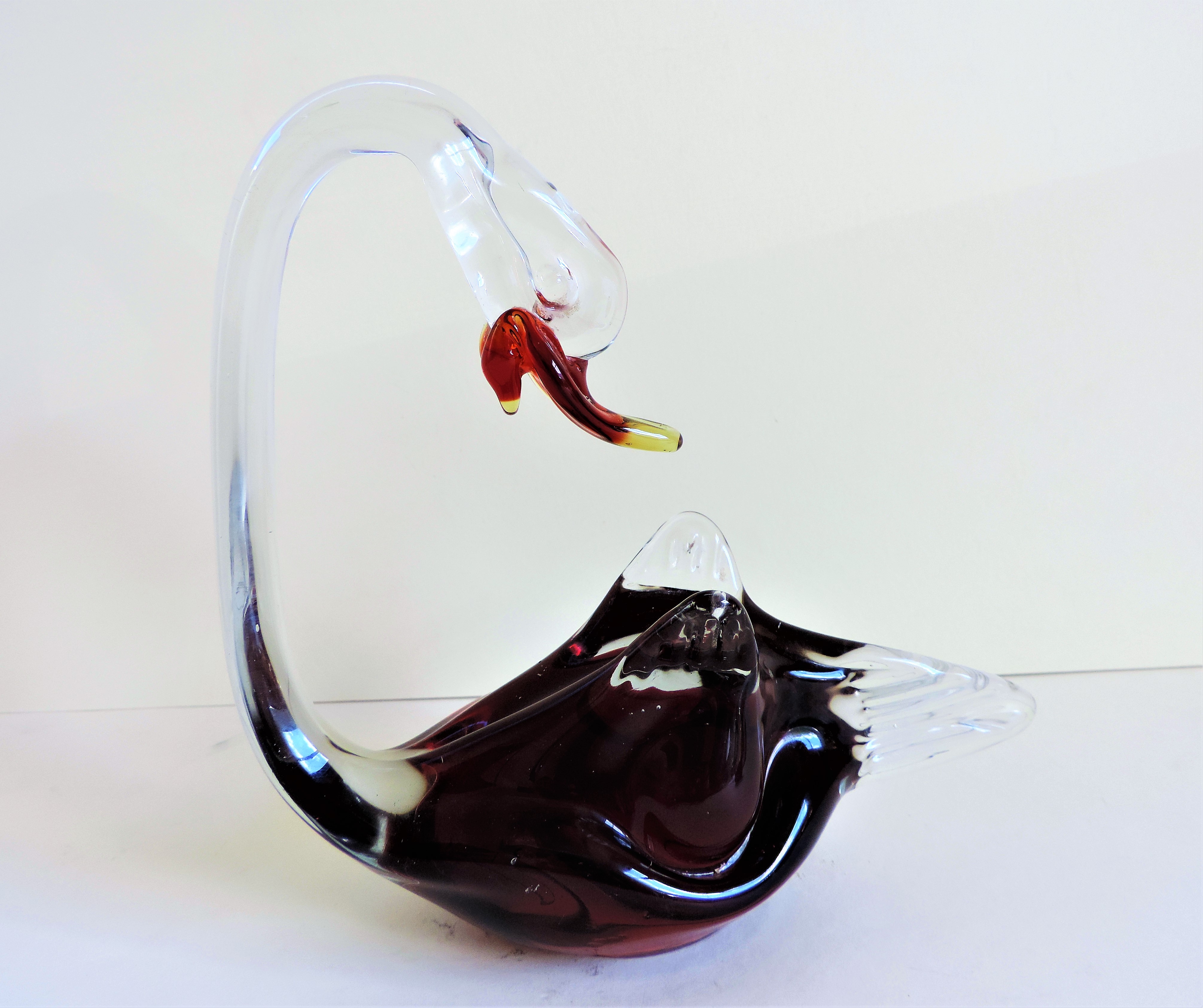 Vintage Murano Glass Swan - Image 3 of 3