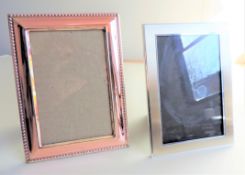 Pair of Silver Plated Photo Frames