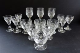 Collection of Vintage Crystal Glasses