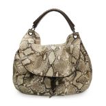 Miu Miu Python Leather Aviator Hobo Bag