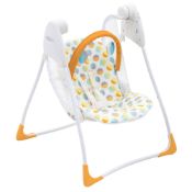 (R15I) Baby. 1 X Graco Baby Delight Swing (2 Speed Compact & Portable Swing With 3 Reclining Positi