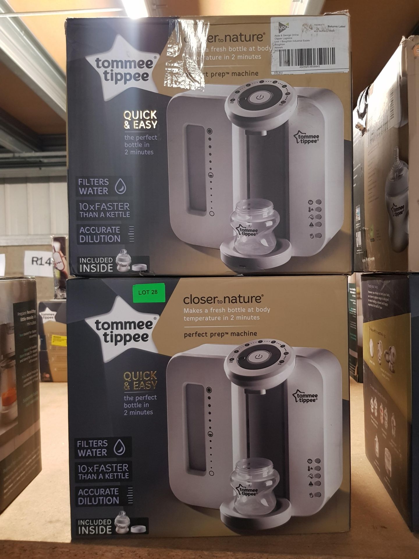 (R15A) Baby. 2 X Tommee Tippee Closer To Nature Perfect Prep Machine White - Image 2 of 2