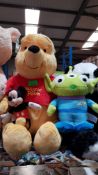 (R2C) Toys. 11 Items. Mixed Soft Toys To Include Winnie The Pooh. Mickey Mouse, Squishi Ty, Toy Sto