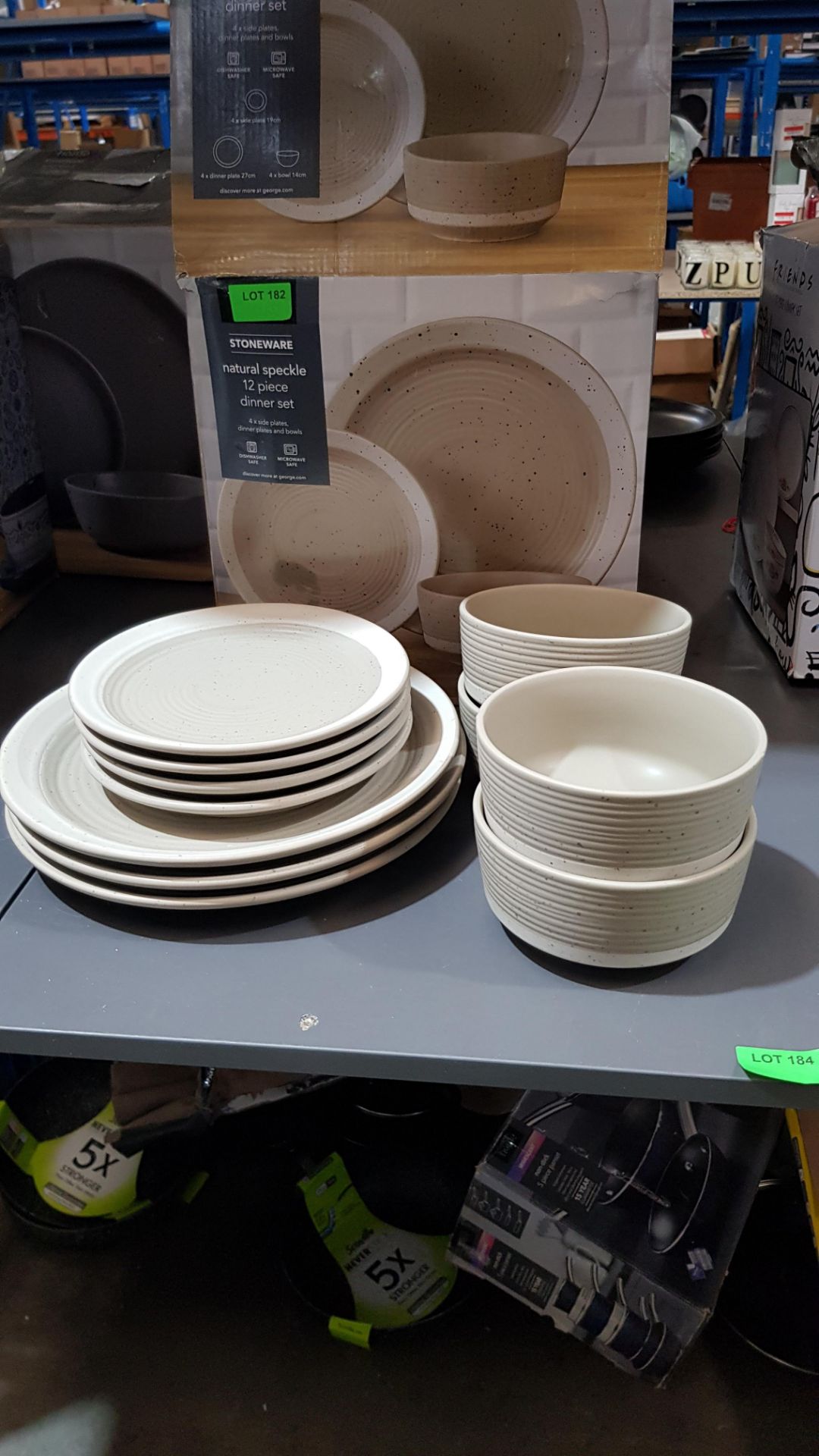 (R2E) Household. 1 X Stoneware Natural Speckle 11 Piece Dinner Set - Image 2 of 2