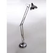 (R15A) Lighting. 1 X Chrome Task Floor Lamp (May Have Undelivered / Wrong Item Sticker)
