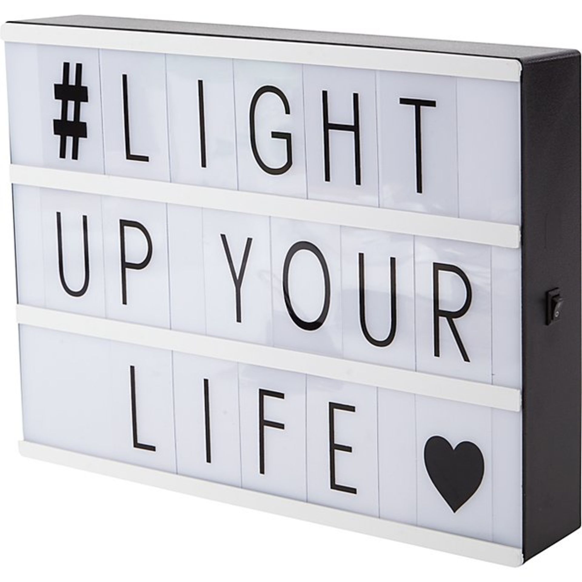 (R15C) Lighting. 6 Items. 1 X Cinema Light Box, 1 X Pleated Stick Lamp, 1 X Wooden Desk Lamp, 1 X M