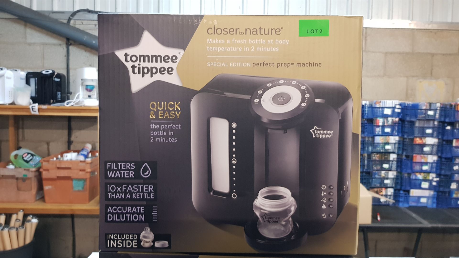 (R15I) Baby. 1 X Tommee Tippee Perfect Prep Machine Special Edition Black (New) - Image 2 of 2