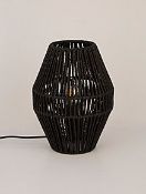 (R1D) Lighting. 3 Items. 2 X Black Rattan Pot Lamp & 1 X Rattan Pot Lamp (May Contain Undelivered
