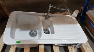 (R3G) Household. 1 X Traditional Large Sink (W970 X D520 X H210 Approx.)