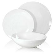(R15E) Household. 21 Items. 15 X Stoneware Essentials White Dinner Set & 6 X Stoneware Essential Wh