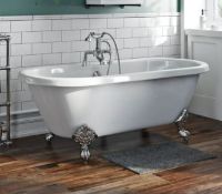 1 X Traditional Double Ended Roll Top Bath 1750 X 800 (jl659-1750) RRP £369