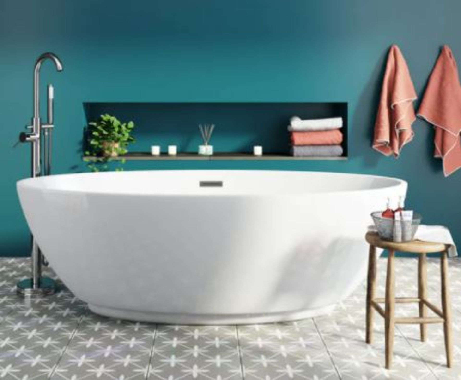 1 X Harrison Freestanding Bath With Waste Mode H600 X W810 X L1790 (rbaif2001) RRP £800