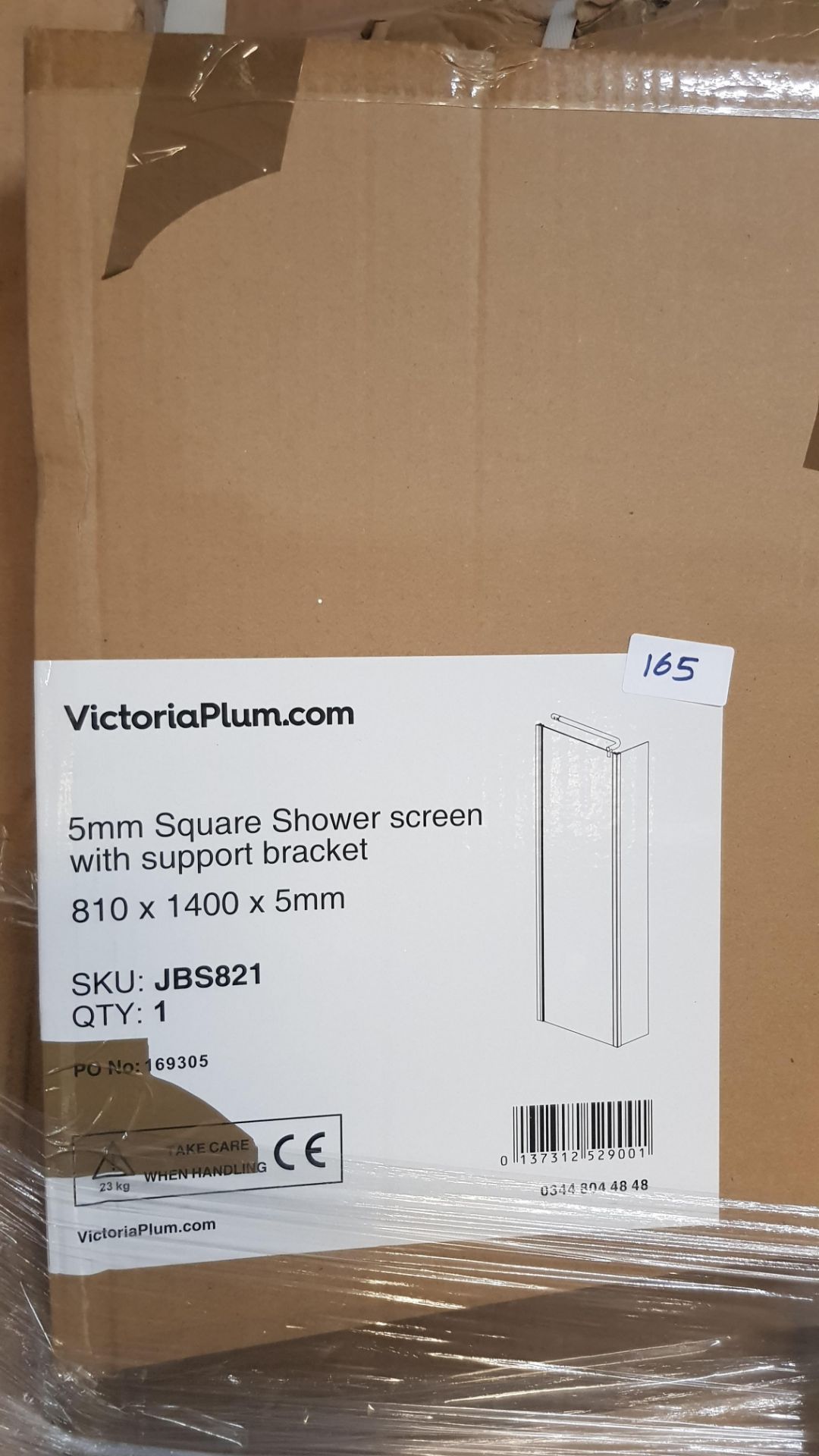 3 Items. 1 X P Shape Screen Without Rail (bsp1002) RRP £165, 1 X 5mm L Shape Shower Bath Screen - Image 6 of 7