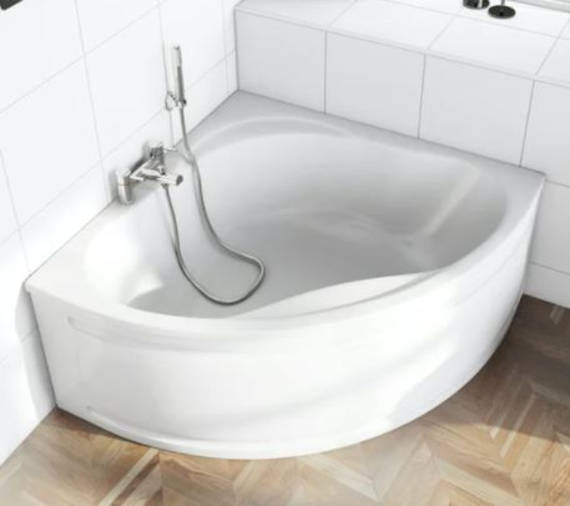 2 Items. 1 X Single Ended Square Edge Bath 1700 X 700 (ncric1770s) RRP £165 & 1 X Double Ended Corn - Image 4 of 6