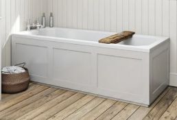 The Bath Co. Camberley Gloss White Wood 1700 Front Bath Panel
