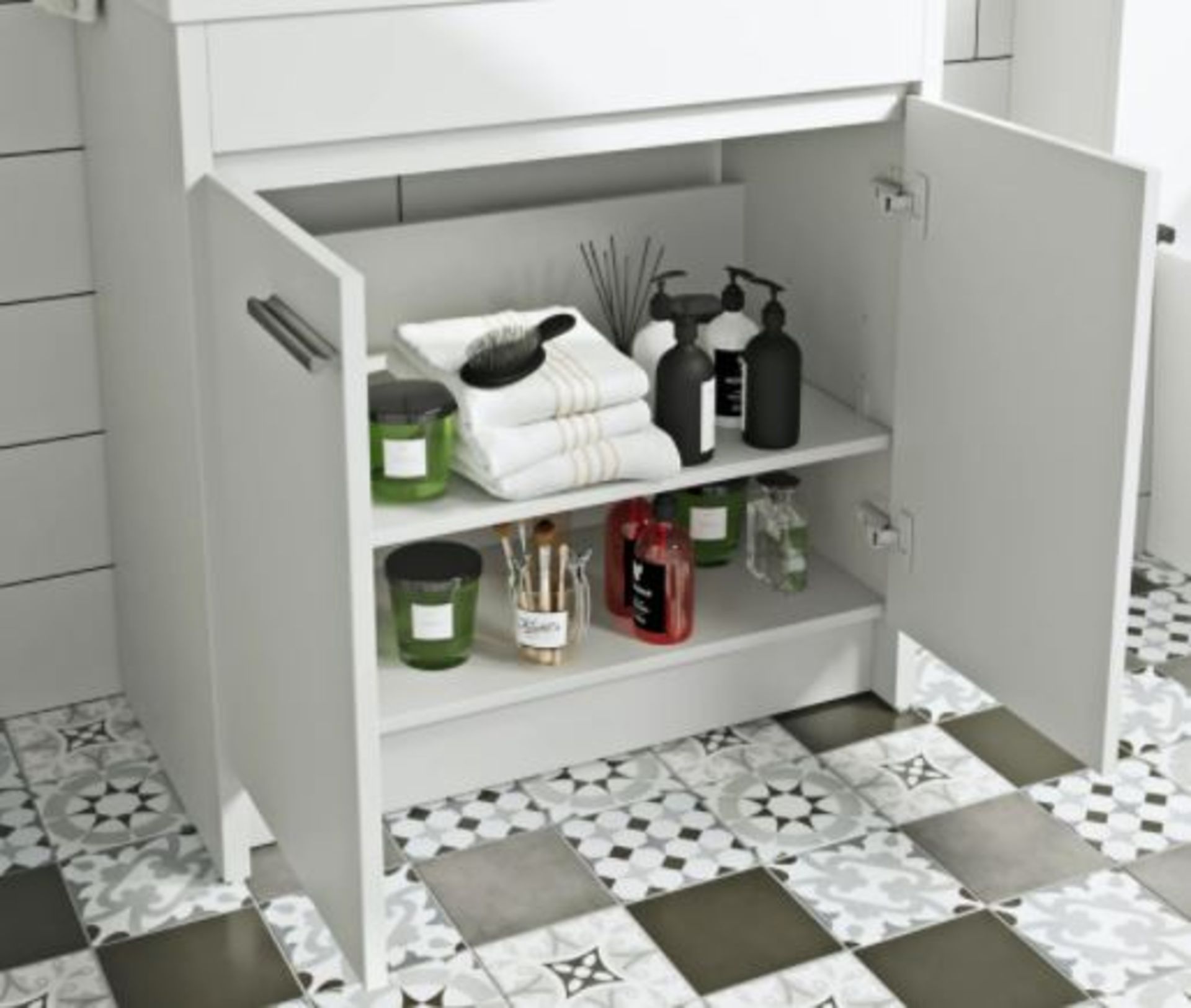 5 Items. 1 X Standard Set Of Legs (centsleg), 1 X Clarity White Vanity Unit 750mm (smfl750wh) RRP £ - Image 5 of 8