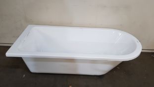 1700x770mm Traditional Single Ended Roll Top Bath