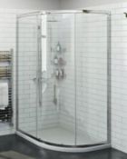 2 Items. 1 X Ocean Freestanding Bath With Waste Small Mode (rbaif1001)RRP £300 & 1 X 6mm One Door